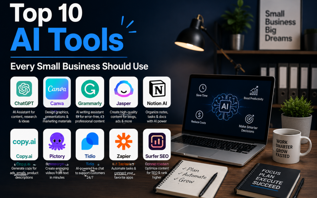 Top 10 AI Tools Every Small Business Should Use